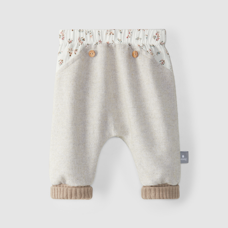 Baby Hose aus 100% Baumwolle mit Blumenmuster