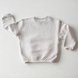 Baby Oversized Sweathirt aus 100% Bio Baumwolle mit Raffung